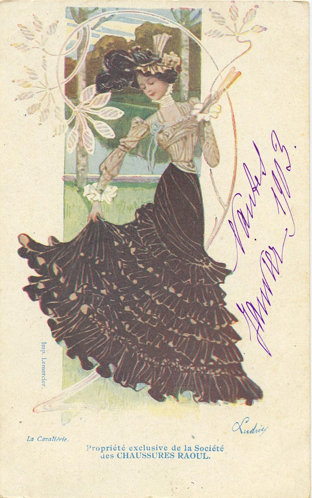 Antique / Vintage Quality Art Nouveau Postcard 1900s - 1910s