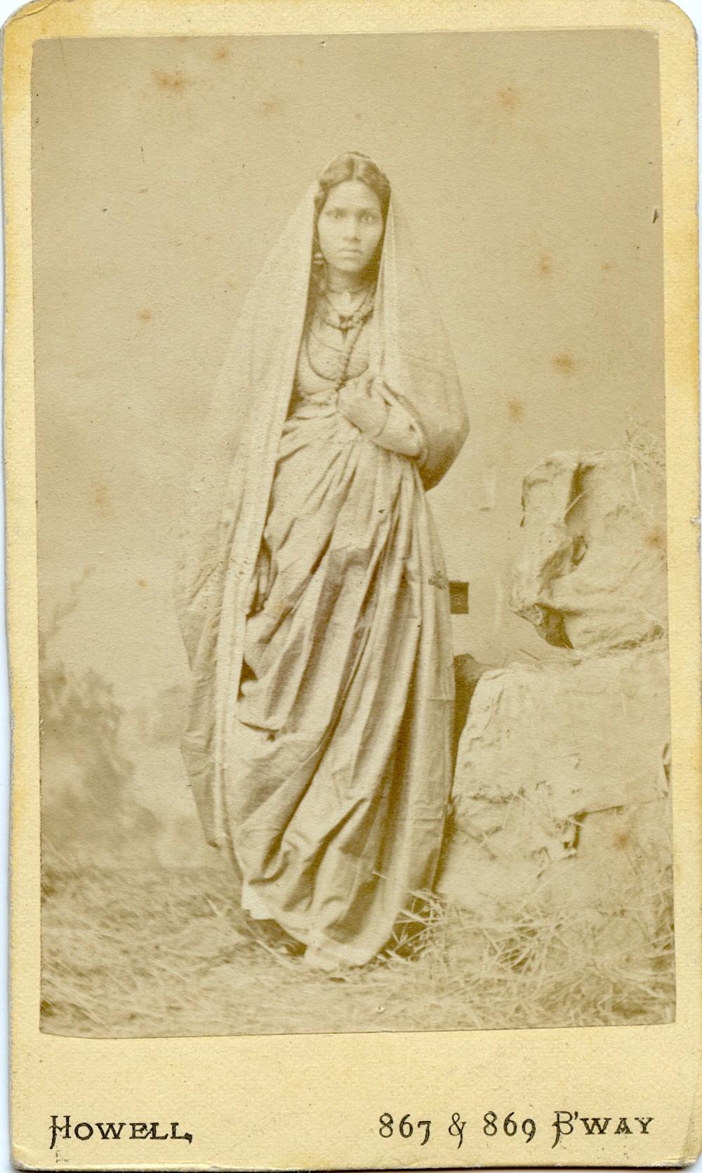 Antique Vintage Rare CDV Photo Indu Native