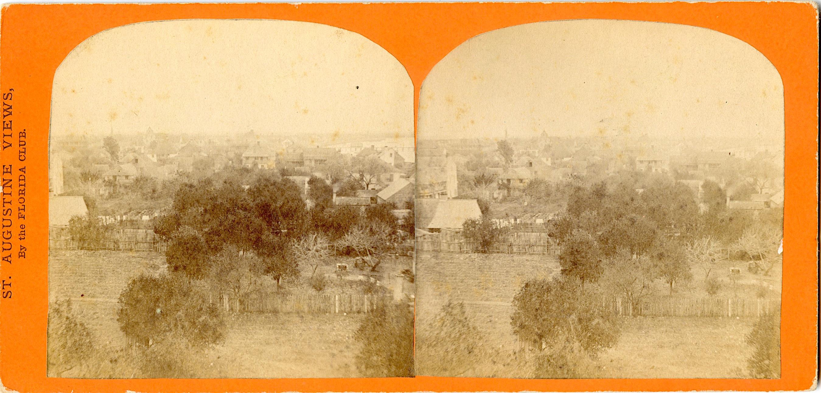 Rare Authentic Antique Real Photo Stereoview St. Augustine, Fl