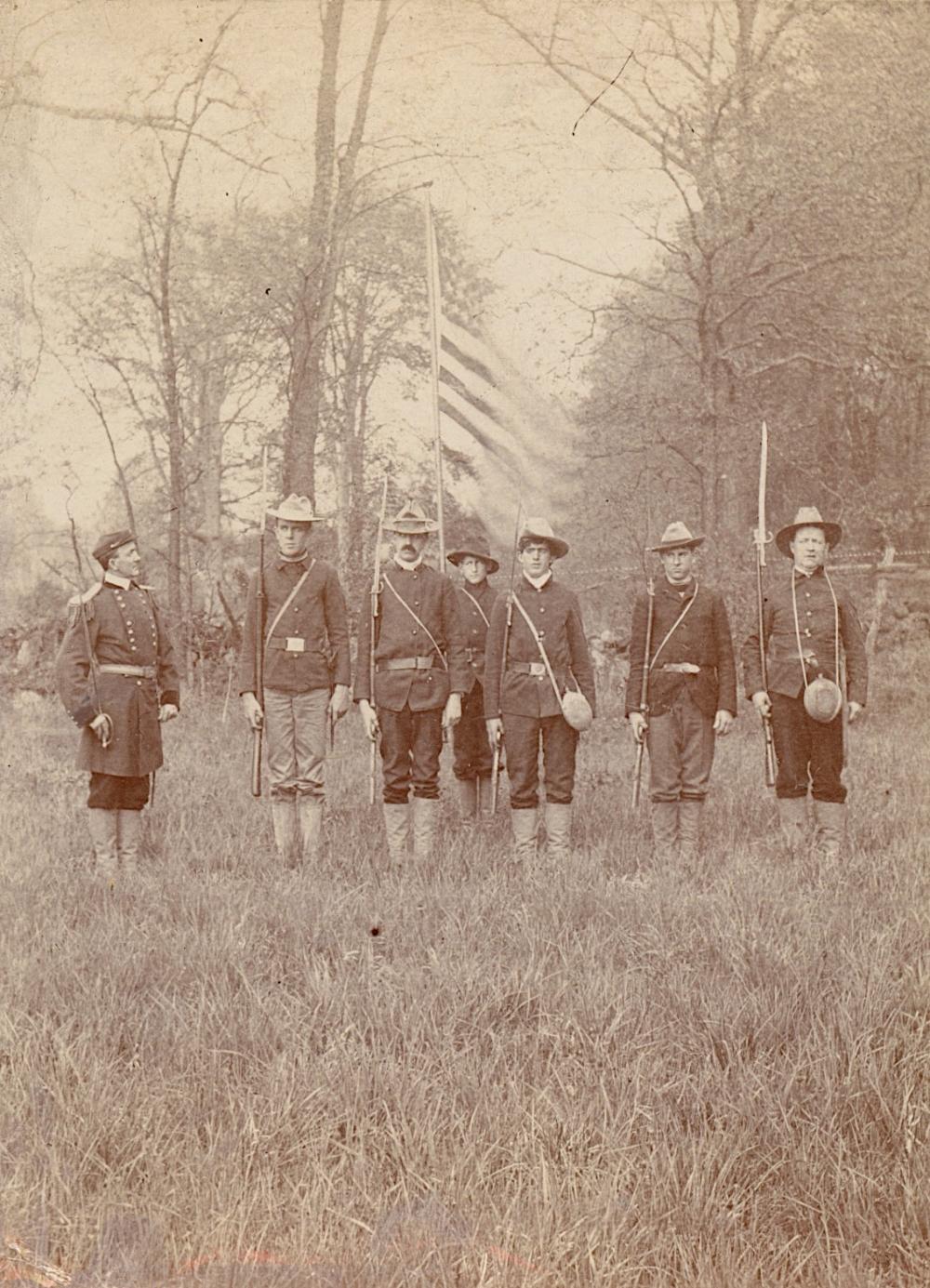 Antique Stereo Real Photo Military Hispanic American War
