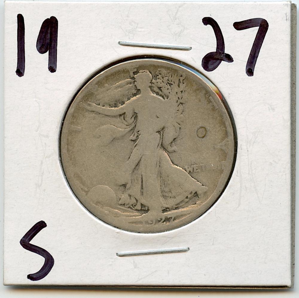 Silver Coin Collectors Walking Liberty Half Dollar, 1927