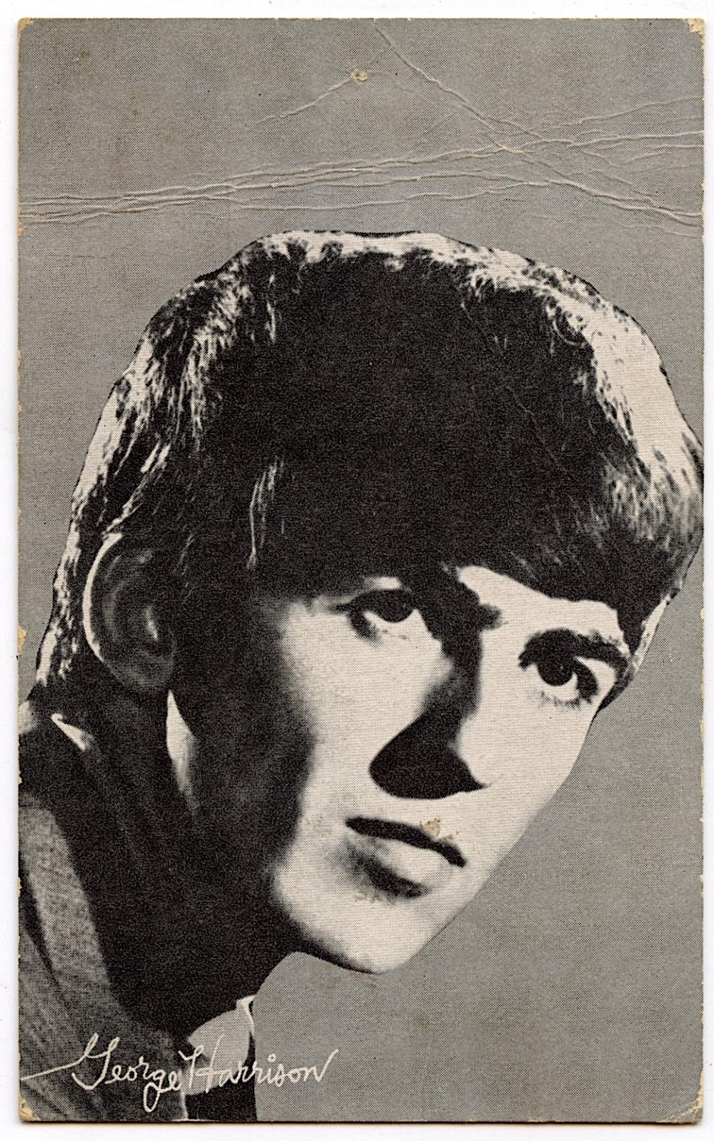 Original Vintage Postcard THE BEATLES Printed in USA, 1960s