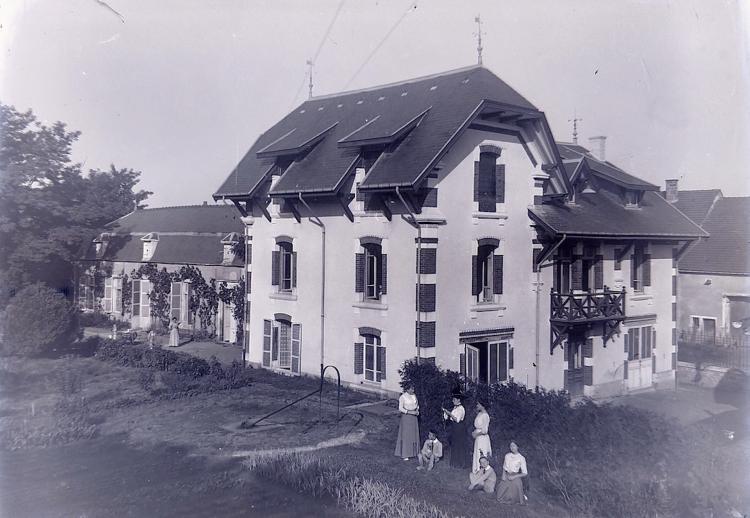 Glass Plate Negative Belle Epoque House, 1890s - 1910s