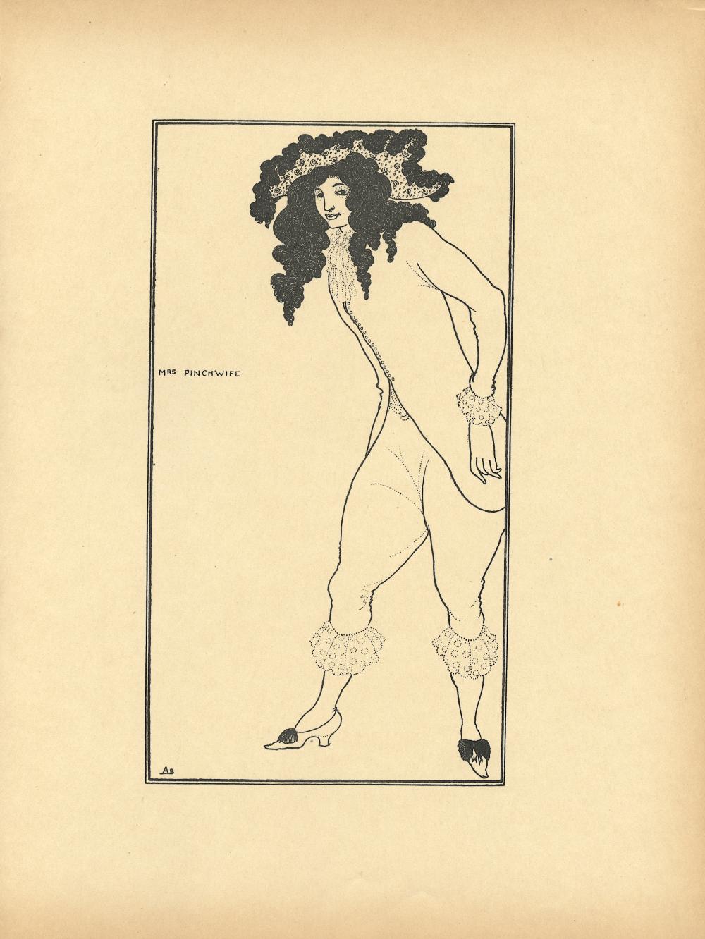 AUBREY BEARDSLEY Antique Print Litho, 1899