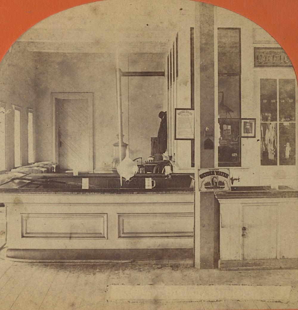 Antique Stereoview Office Sarasota Springs, FL