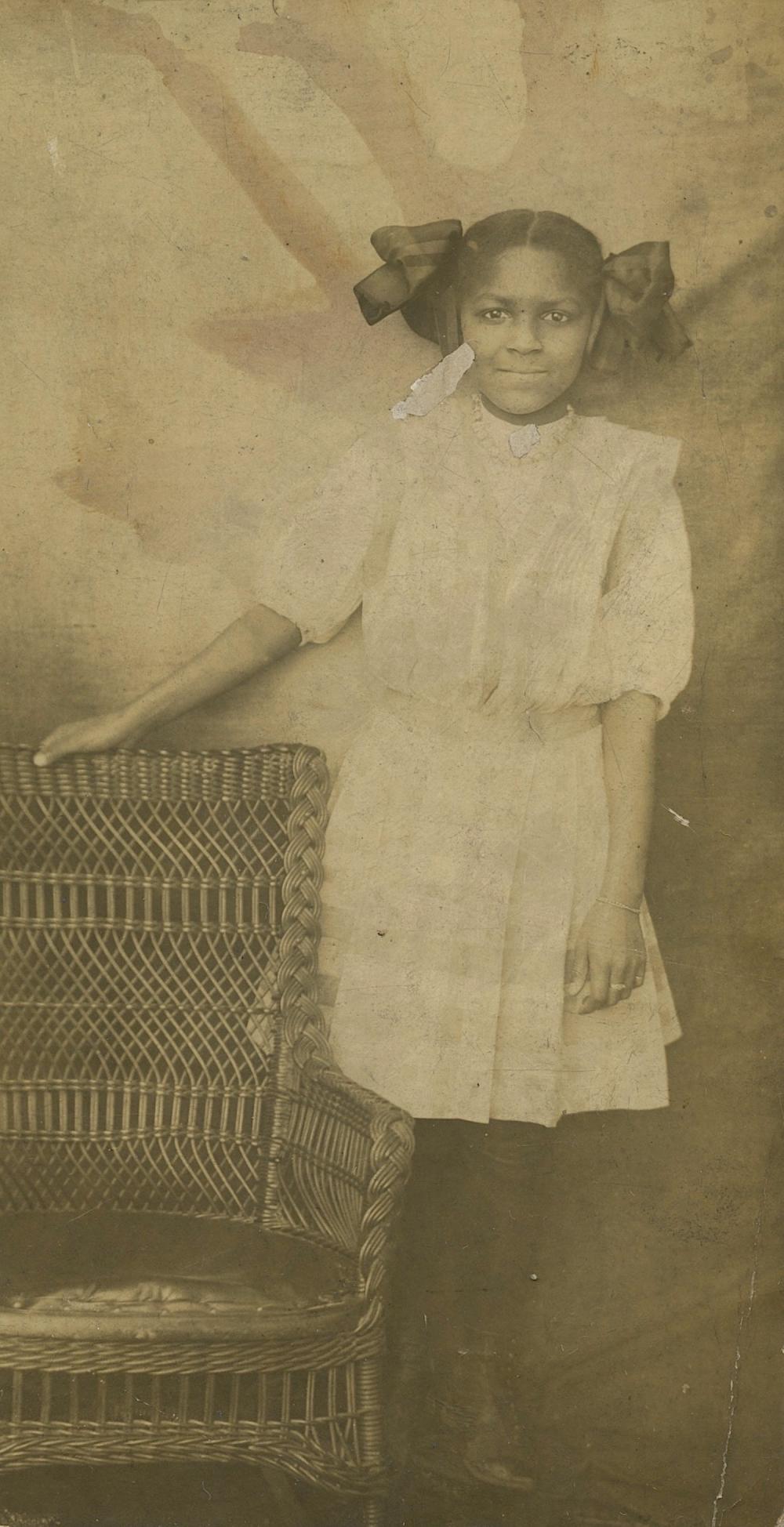 Vintage Rare Photo PC Black Americana Girl
