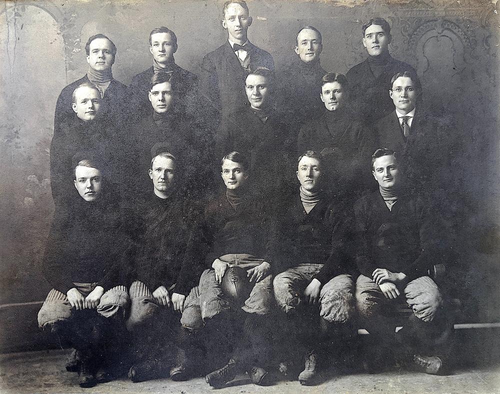 Antique Photo American Football Team 10.75" x 13.50"