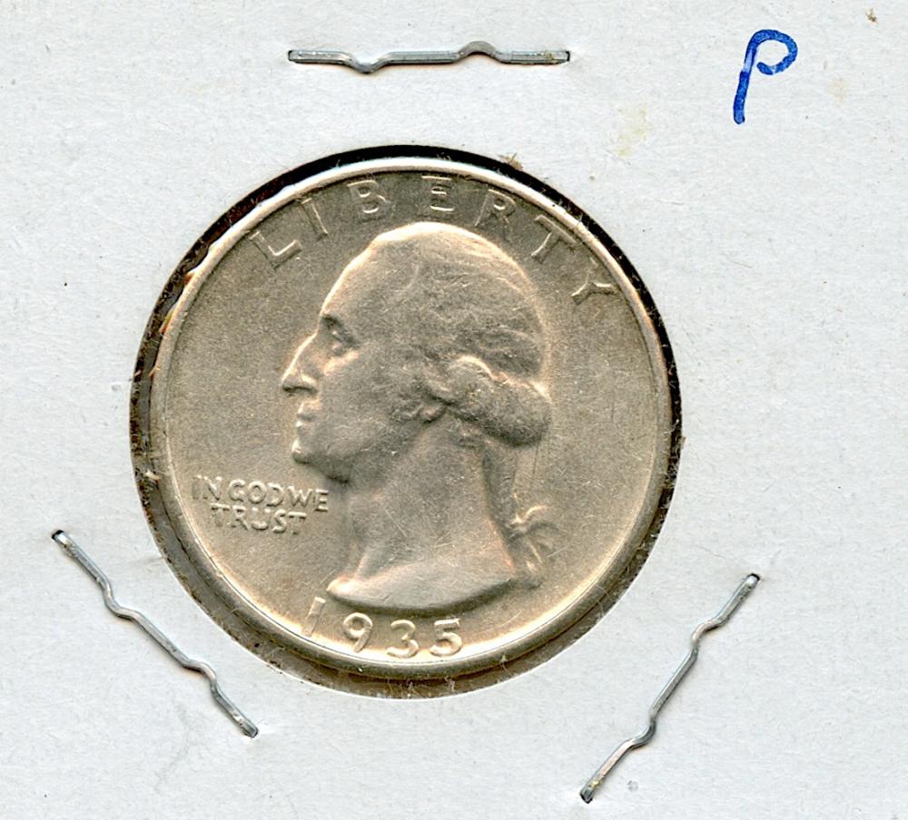 US Circulated Coin Quarter Dollar 1935 P