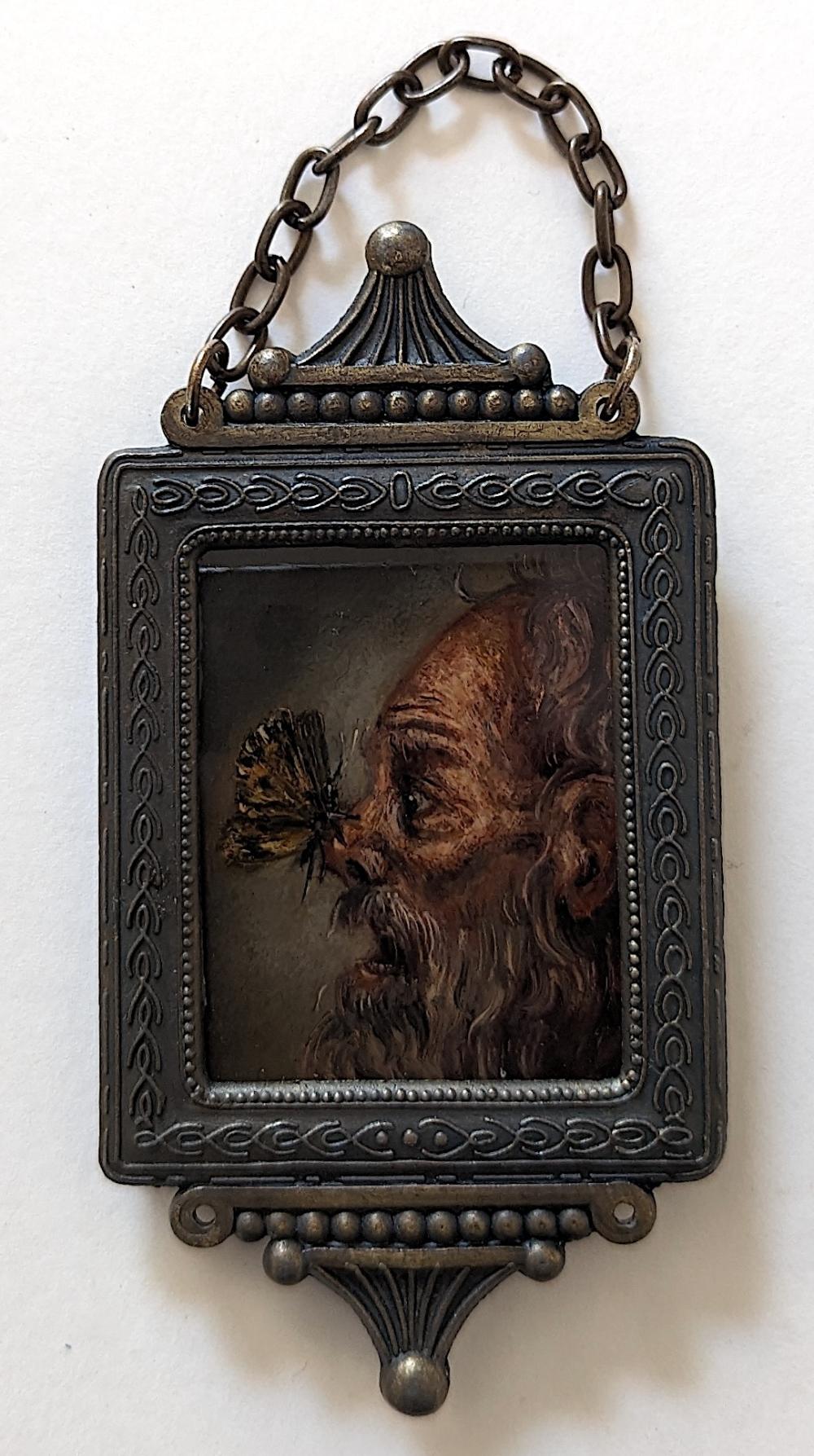 NICOLAUS PINXIT Original Hand Painted Miniature on Cooper