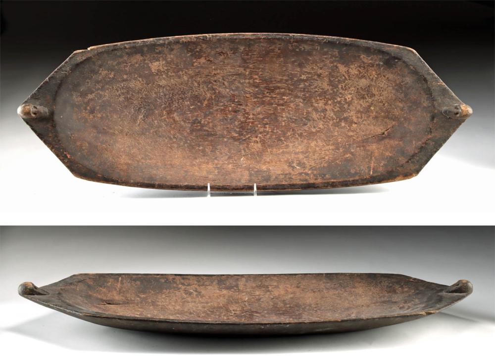 Huge Indonesian Mentawai Wood Feasting Platter w/ Heads
