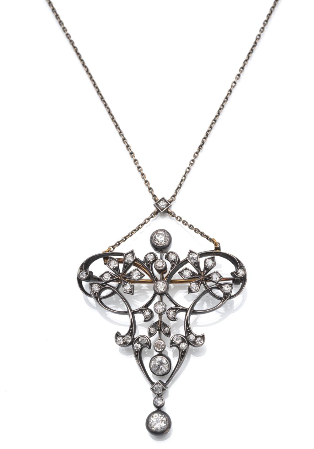 HISTORIC NECKLACE WITH BROOCH/PENDANT