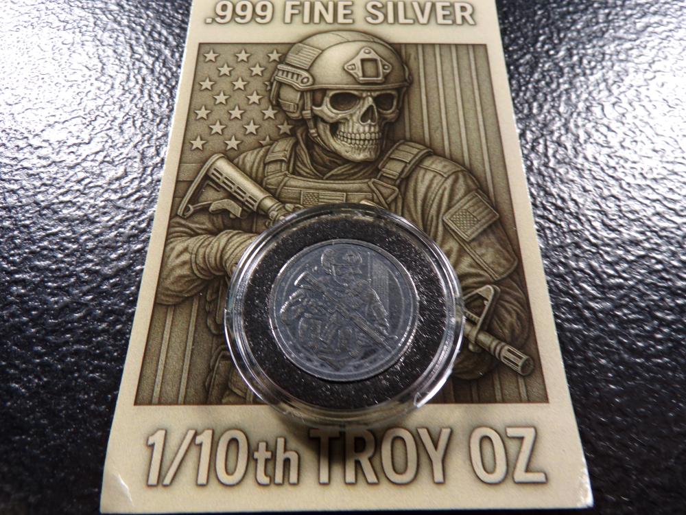 Bad Ass 1/10 oz .999 Fine Silver Collector Coin