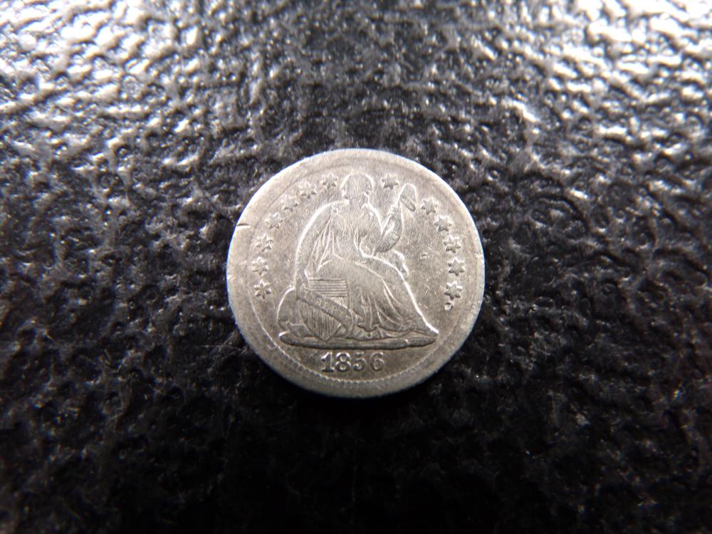 1856 SILVER Half-Dime - Fine