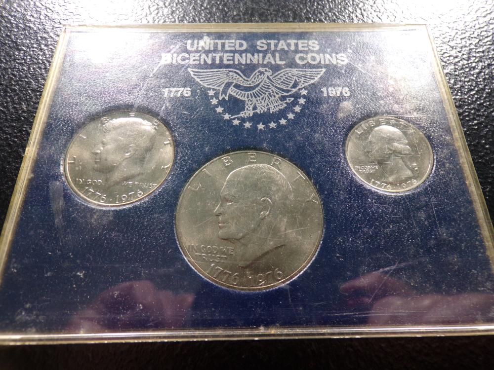 United States Bicentennial Coin Collection in Display w/ Toning