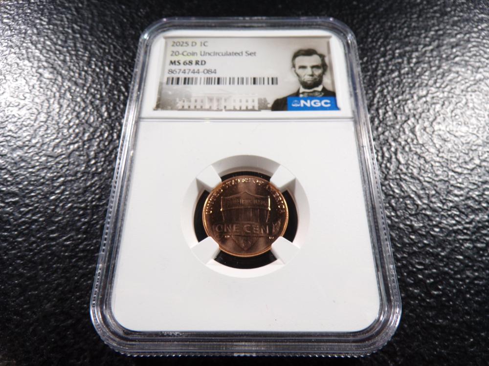 2025-D Lincoln Shield Cent - NGC MS68 RD