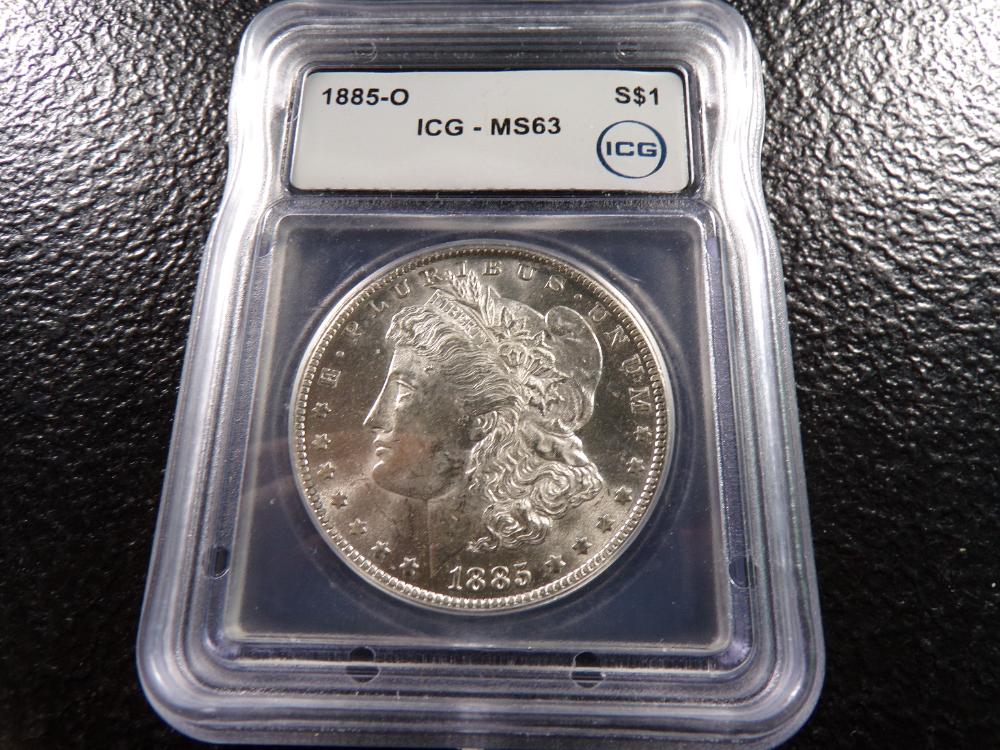 1885-O ICG MS63 MORGAN SILV... image