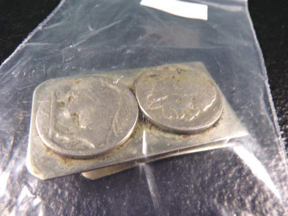 Neat & Historical Buffalo Nickels Set into a Money Clip