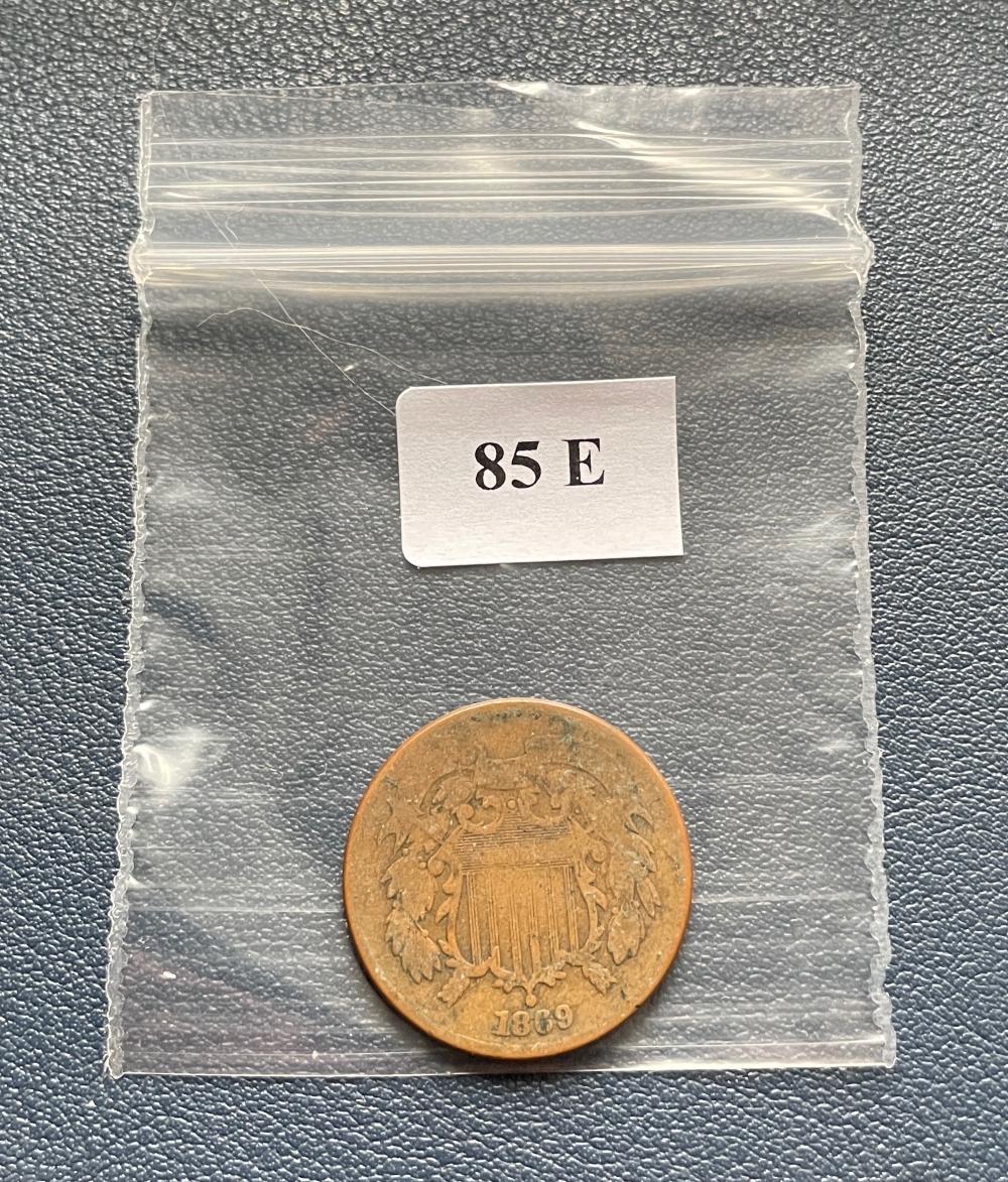 1869 Two Cent Piece
