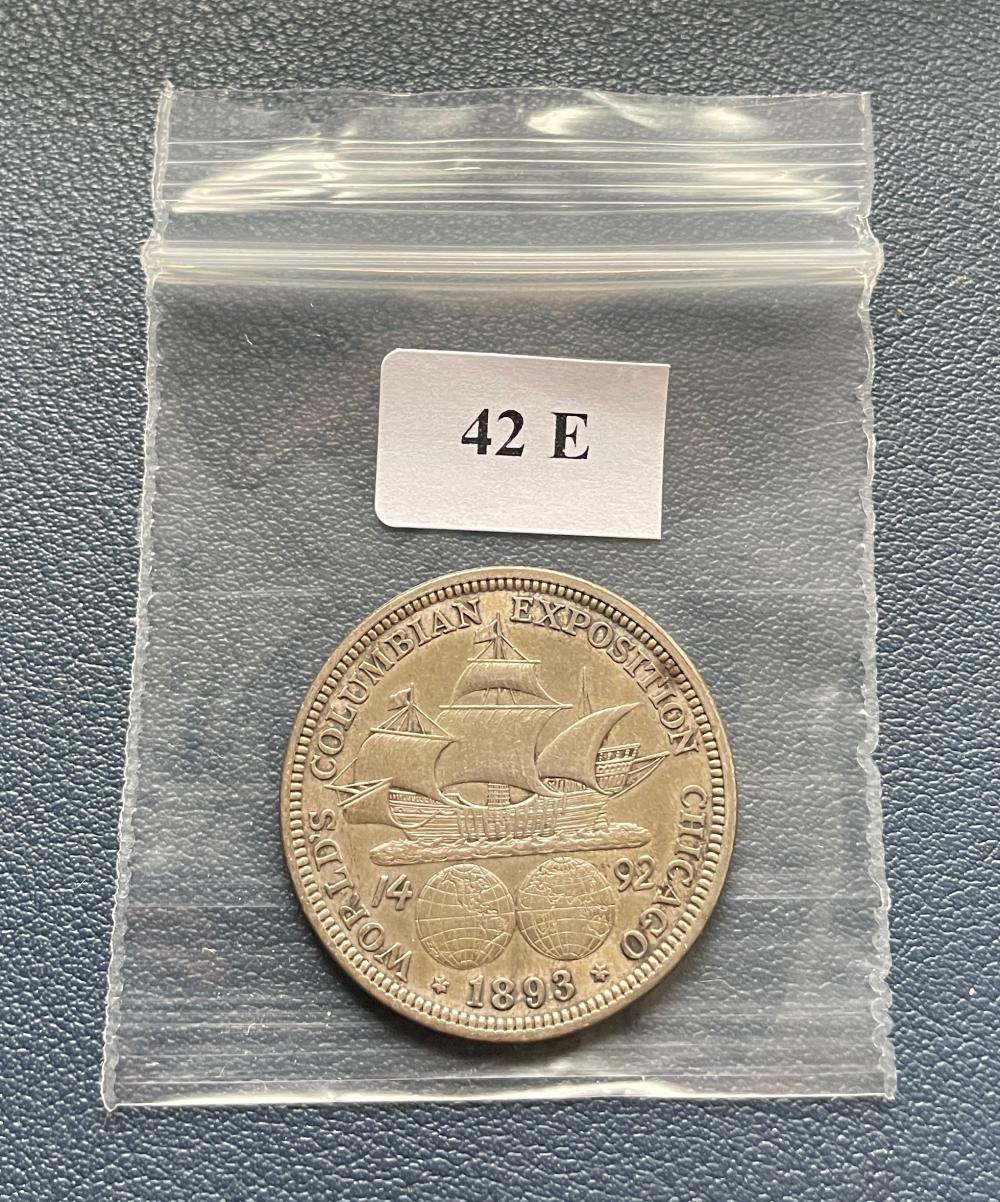 1893 Columbian Exposition Commemorative Silver Half Dollar