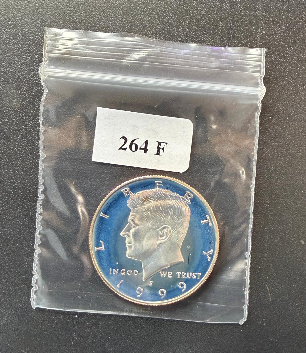 1999 S Proof Kennedy Half Dollar (Cu-Ni Clad) from original proof set