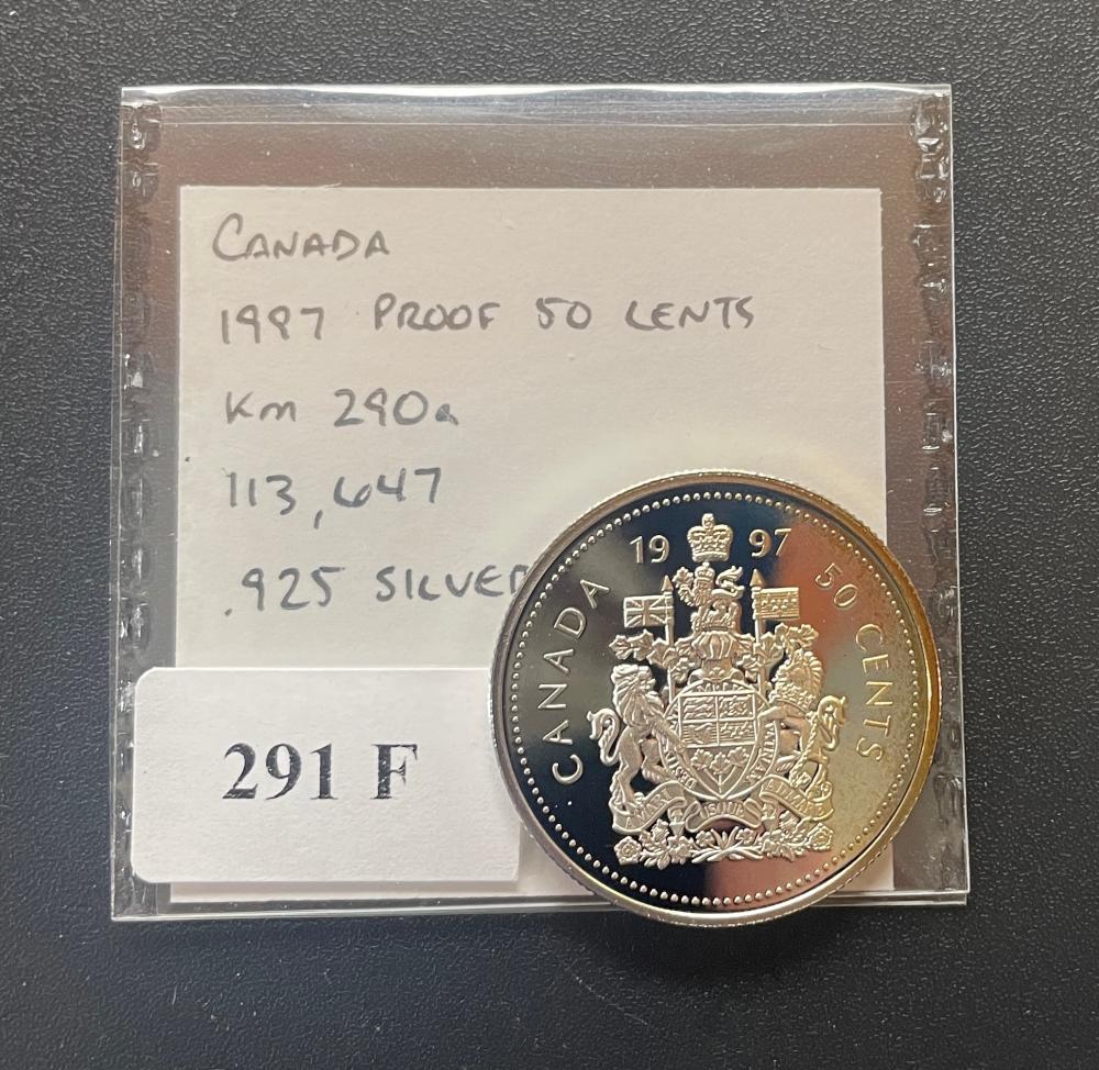 World Silver - Canada 1997 Silver Proof 50 Cents