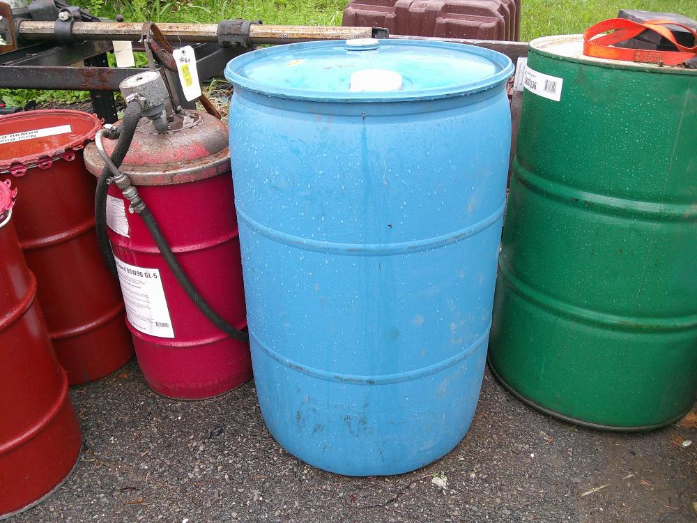 Plastic 50 gallon drum