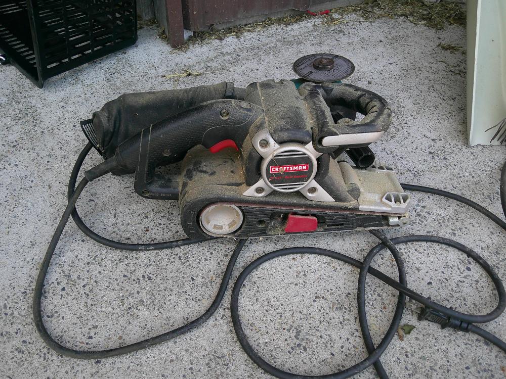 Belt sander and grinder