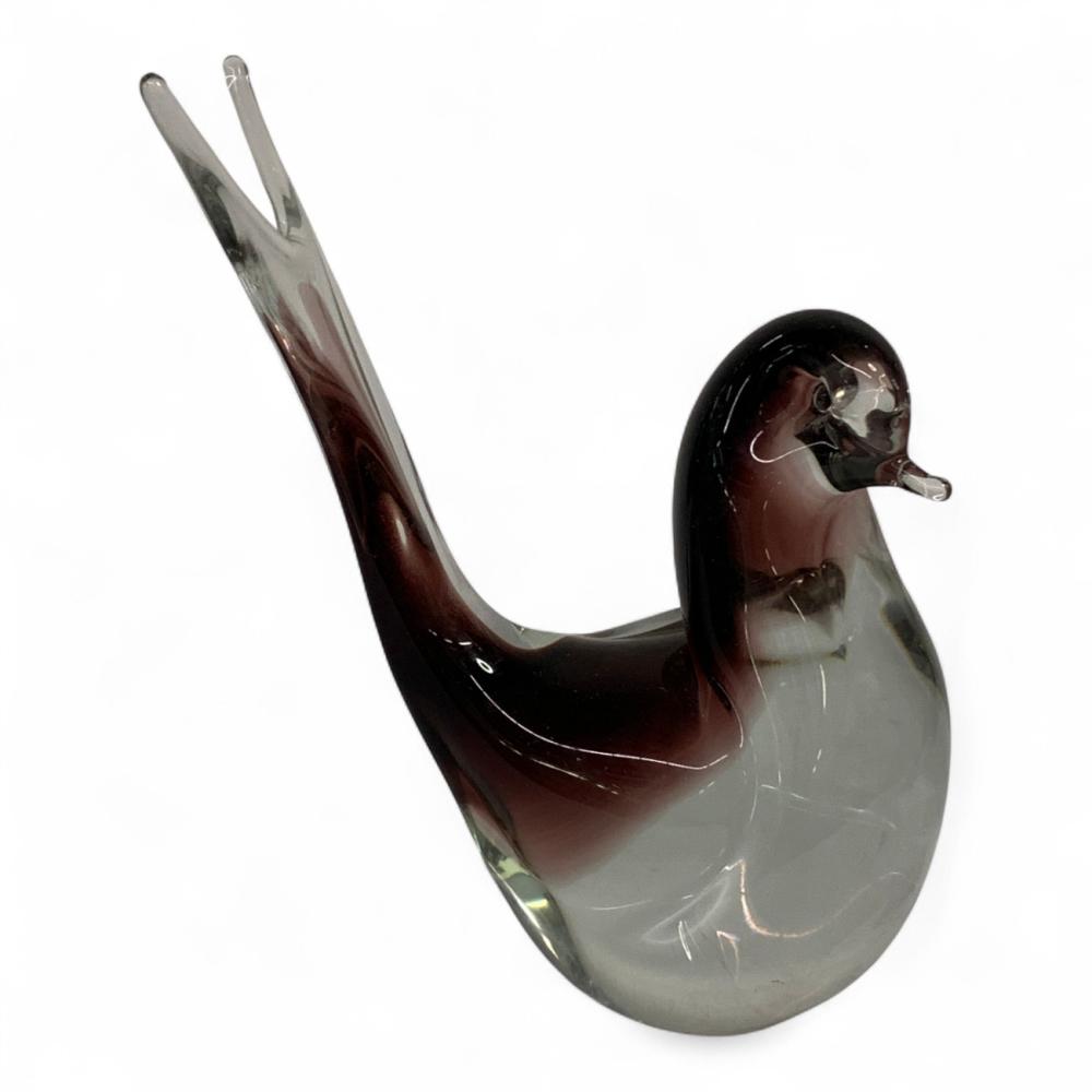Murano Italy Art Glass Bird Sculpture