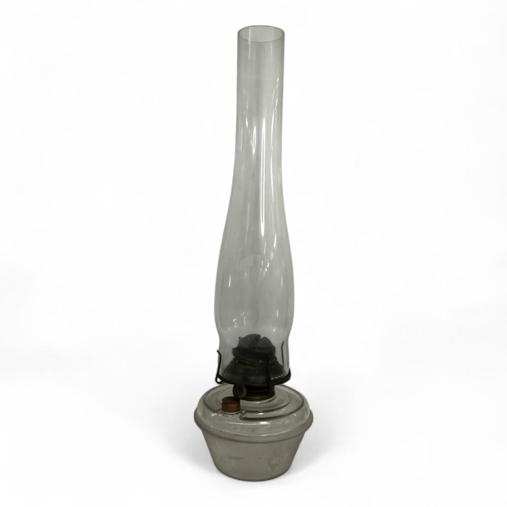 Clear Glass Oil Lamp