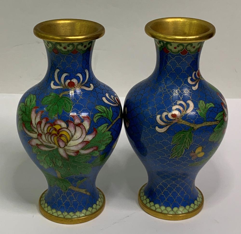 Pair Of Chinese Cloisonne F... image