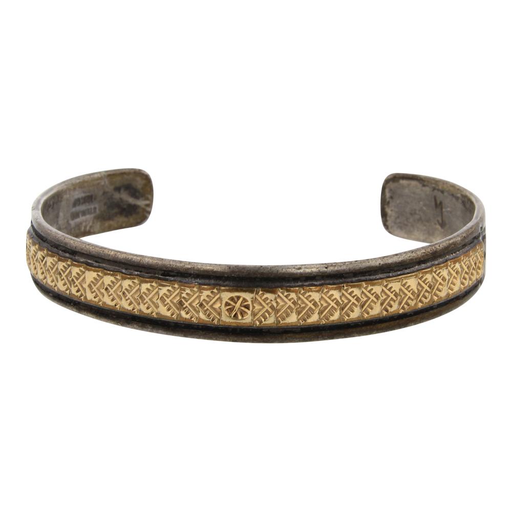 Vintage Pawn 12K Gold Filled Over Silver Cuff Bracelet