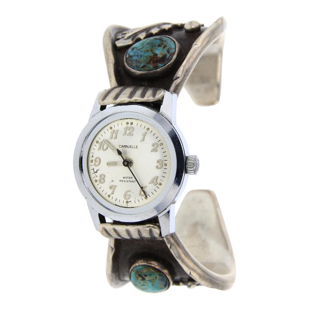 Vintage Pawn Nevada Turquoise Watch Bracelet