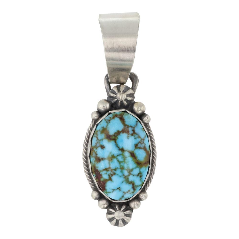 Daniel Benally Navajo Turquoise Mountain Turquoise Pendant