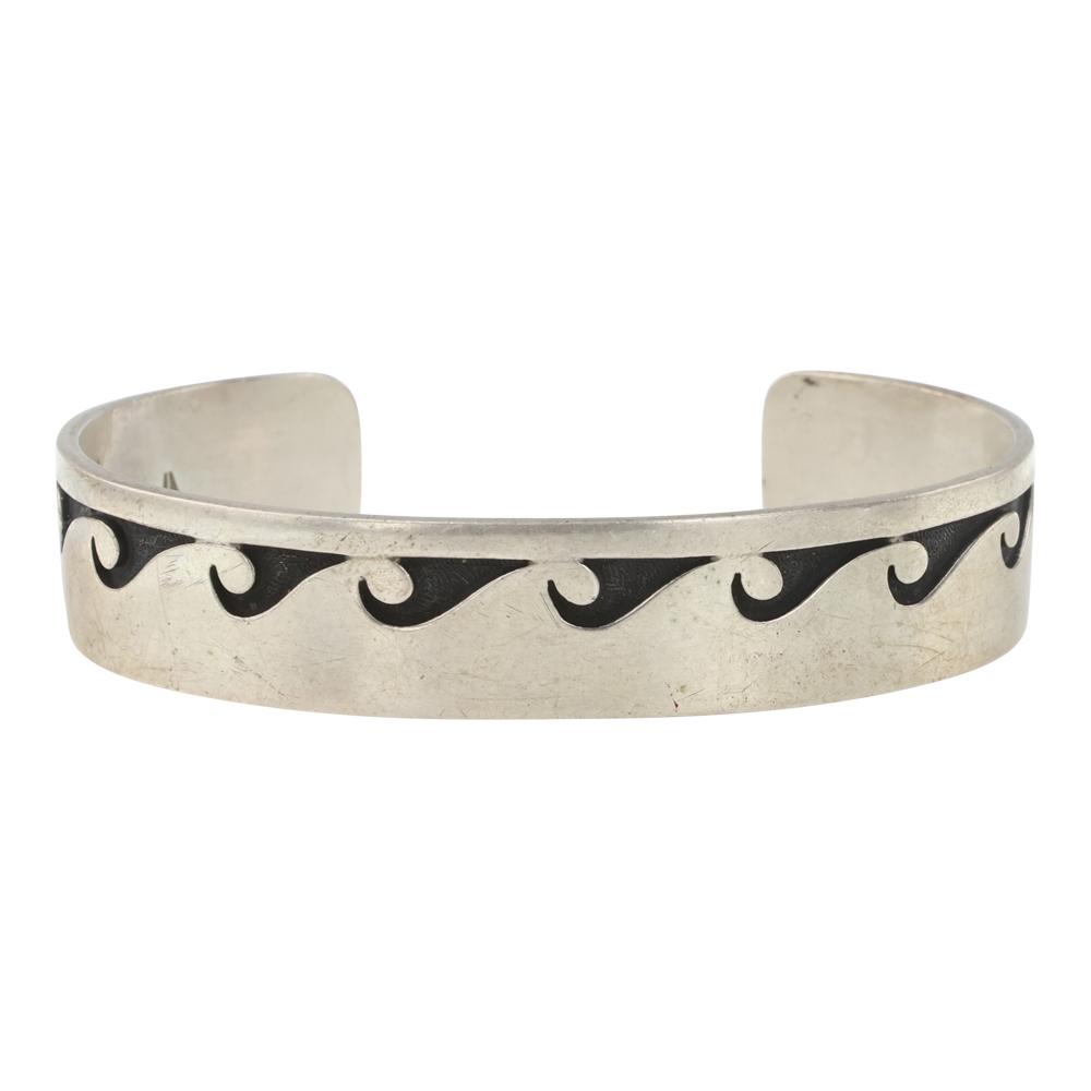 Vintage Hopi Plain Silver Cuff Bracelet
