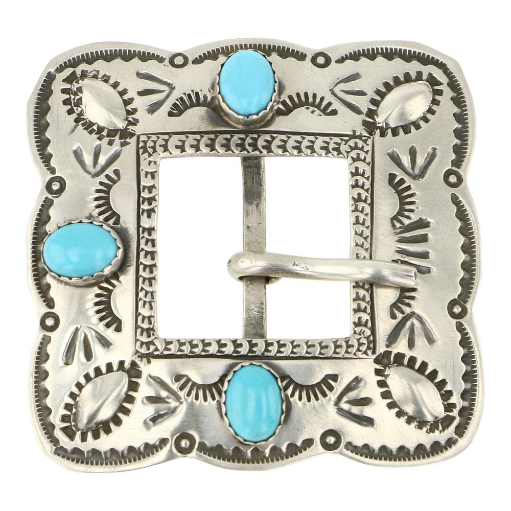 Lorenzo James Kingman Turquoise Blet Buckle