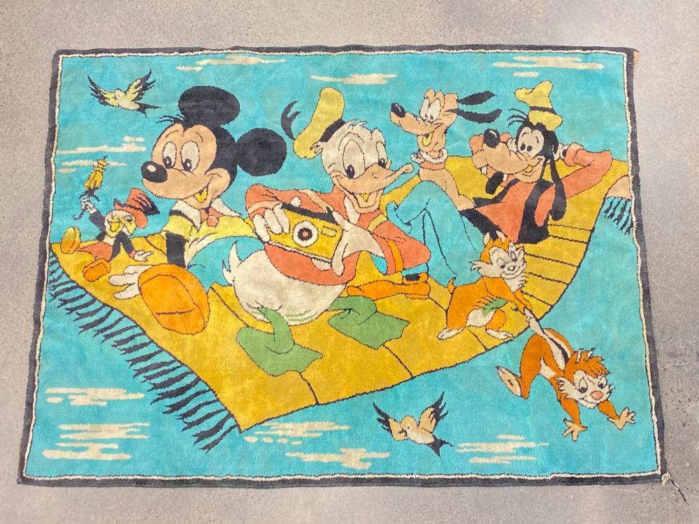 Vintage Disney Mickey & Friends Rug