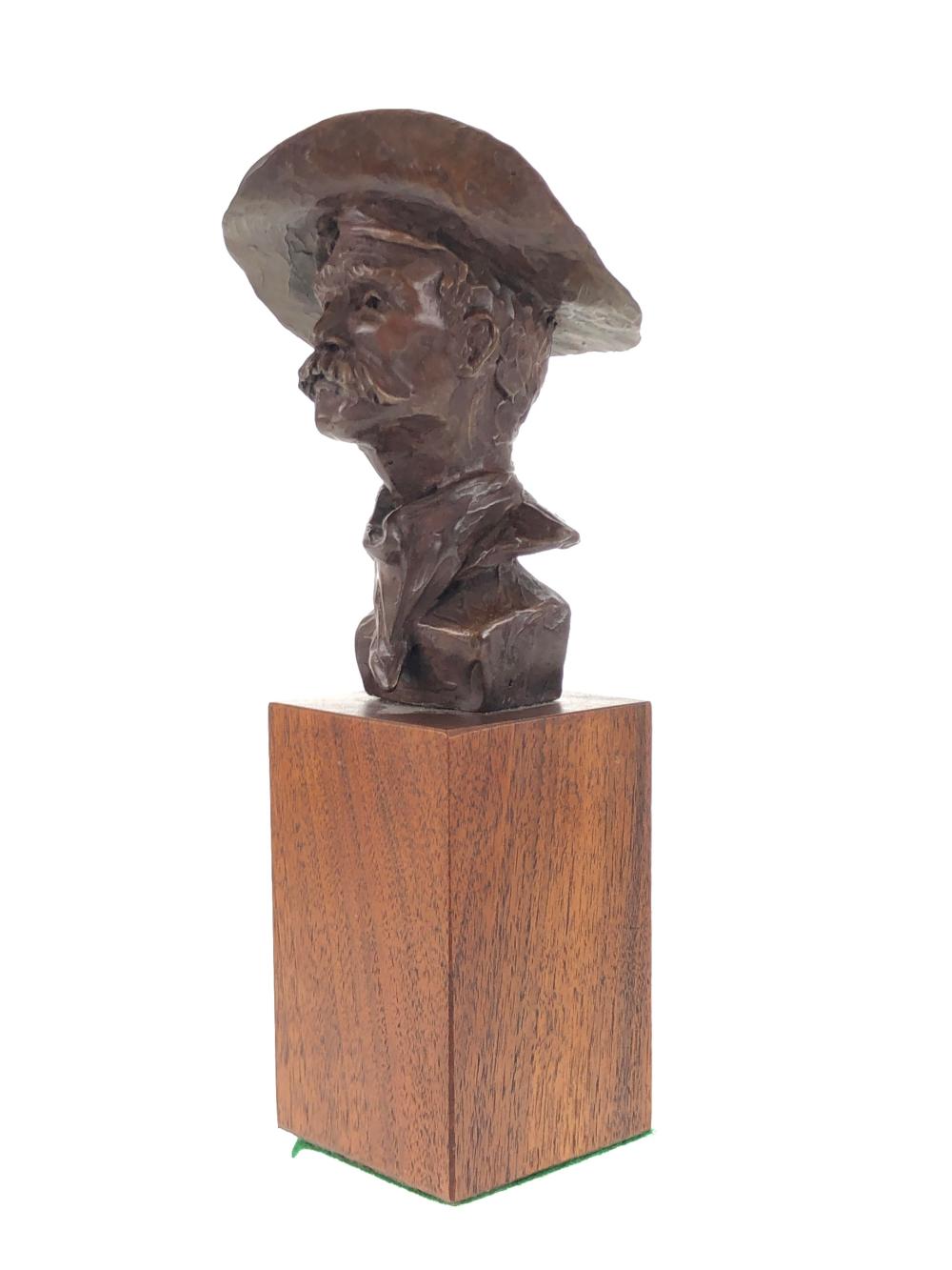 JOHN MCCREA COWBOY BUST LIMITED EDITION BRONZE