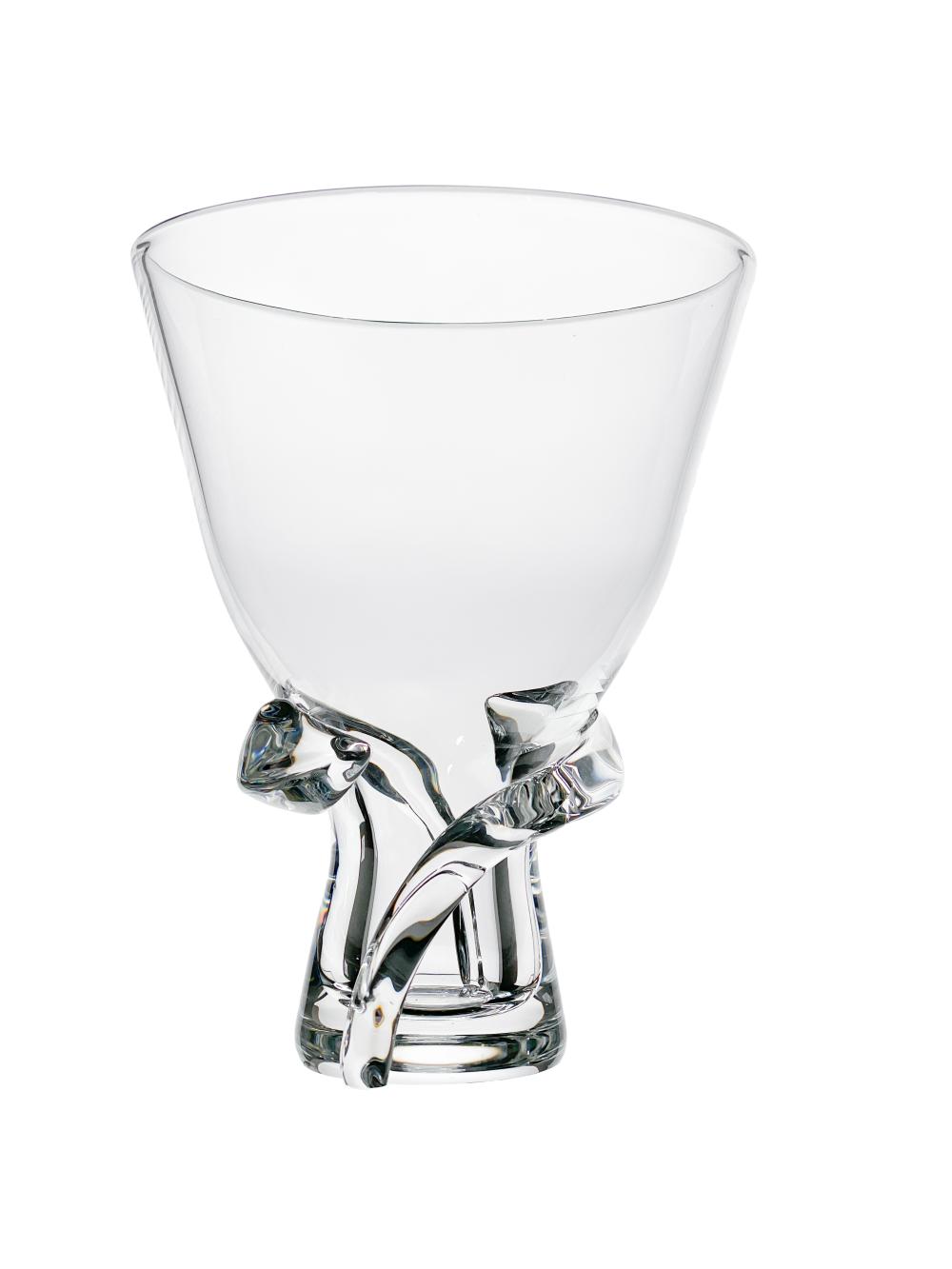 STEUBEN CRYSTAL DONALD POLLARD SPIRAL VASE