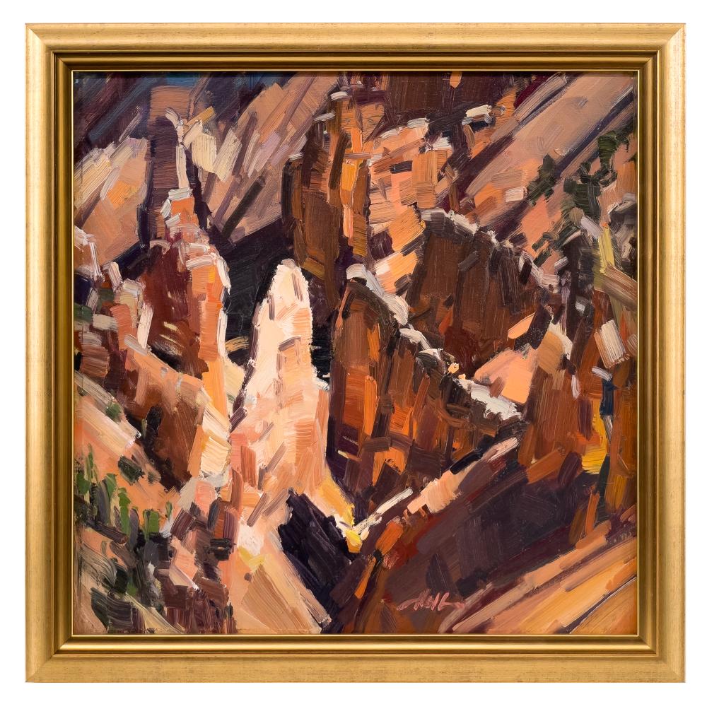 J. BRAD HOLT "CEDAR BREAKS" OIL ON BOARD