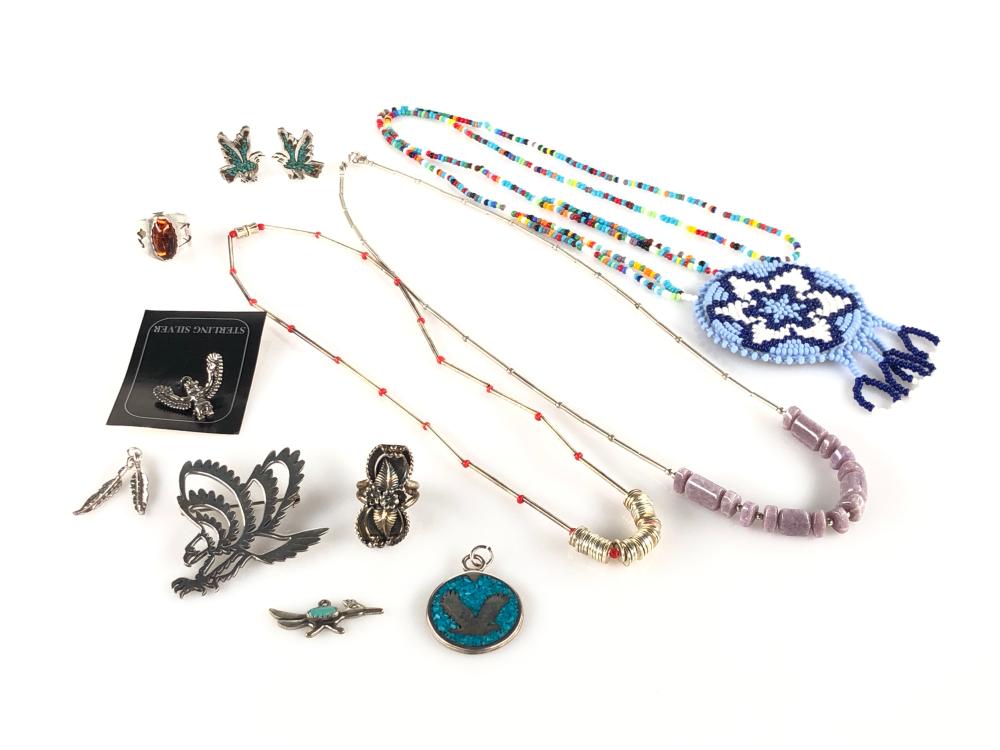 12pc Jewelers Lot Sterling & Silver Jewelry