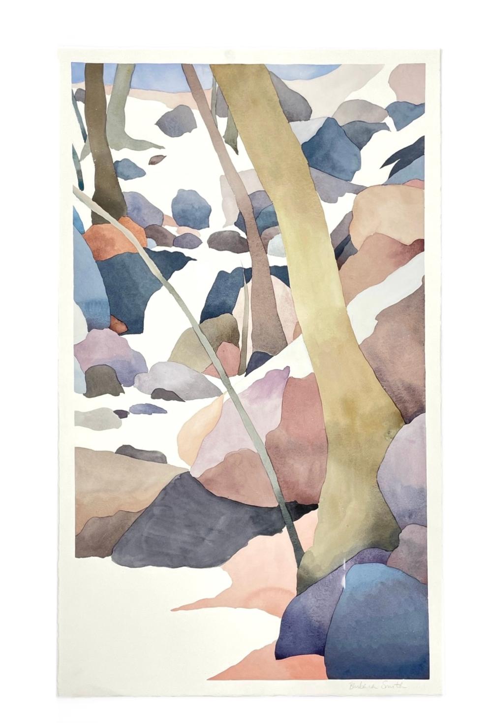 BARBARA SMITH "SNOW MELT" WATERCOLOR ON PAPER