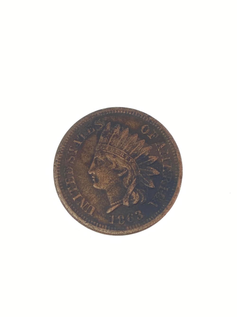 1863 Indian Head Penny