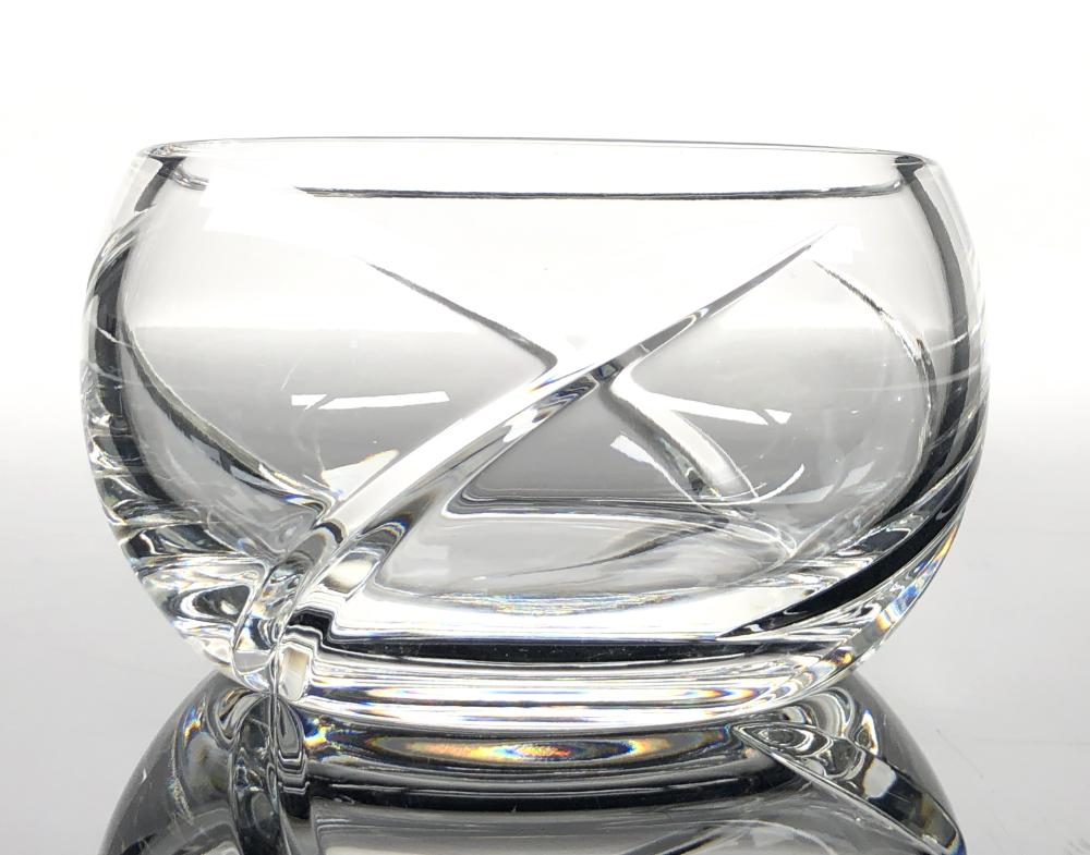 TIFFANY & CO CRYSTAL SWIRL OPTIC BOWL