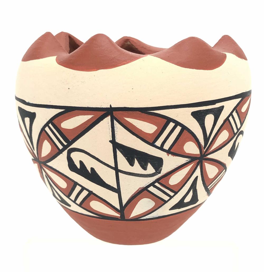 VINTAGE MARY TOYA JEMEZ PUEBLO POTTERY VASE