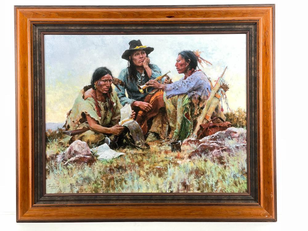 HOWARD TERPNING "FOUND ON THE FIELD OF BATTLE" GICLEE ON CANVAS