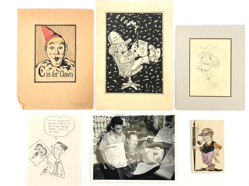 6PC FRED KOPIETZ PHOTOGRAPH & ORIGINAL ARTWORK
