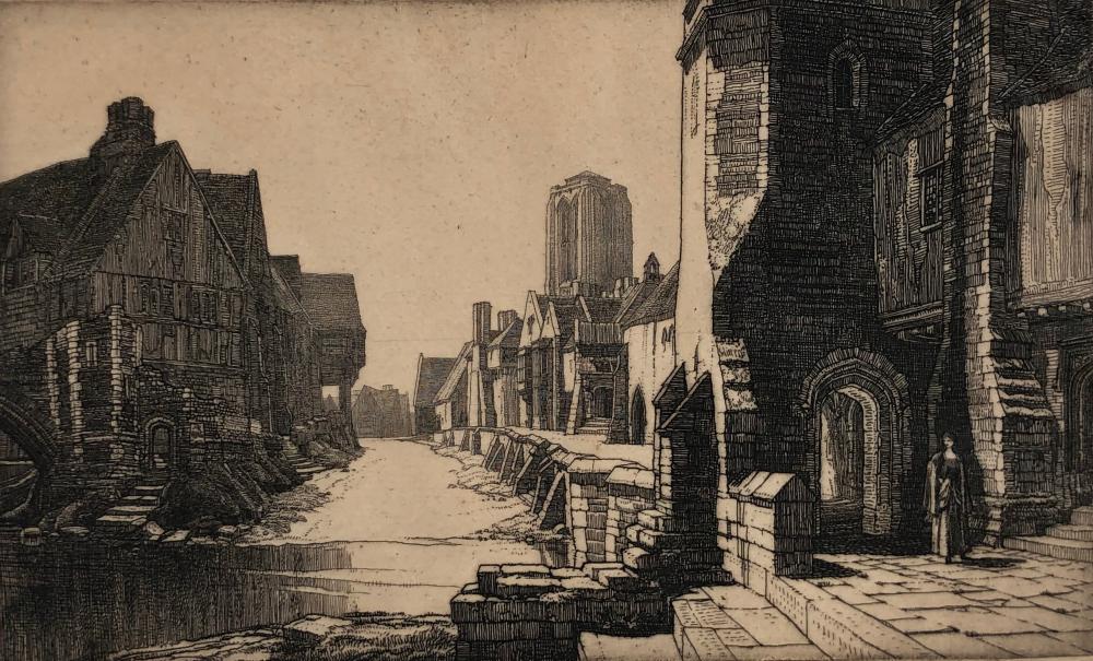FREDERICK L. GRIGGS "THE FORD" ETCHING