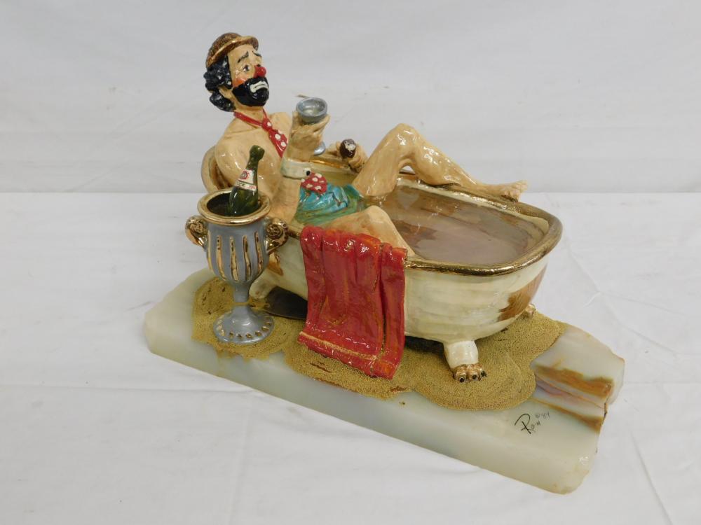 Ron Lee Clown in Bathtub