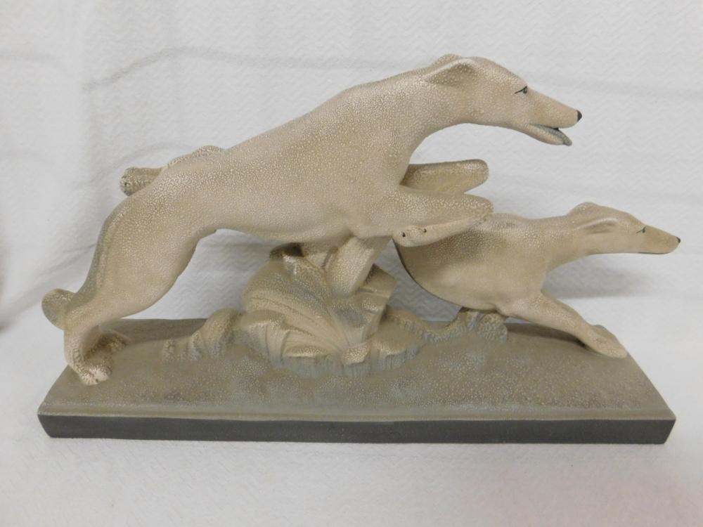 Art Deco Style Dog Sculpture
