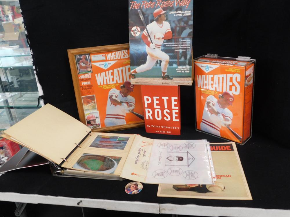 Lot Pete Rose Collectible Items